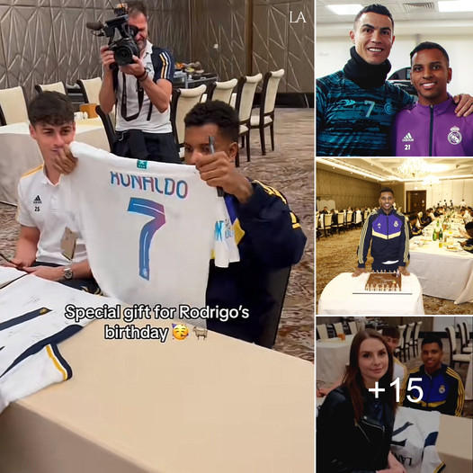 Rodrygo receives Cristiano Ronaldothemed birthday gift as Real Madrid