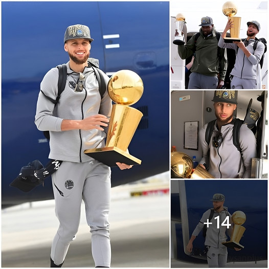 Golden State Warriors' Stephen Curry and Team Celebrate Arrival at ...