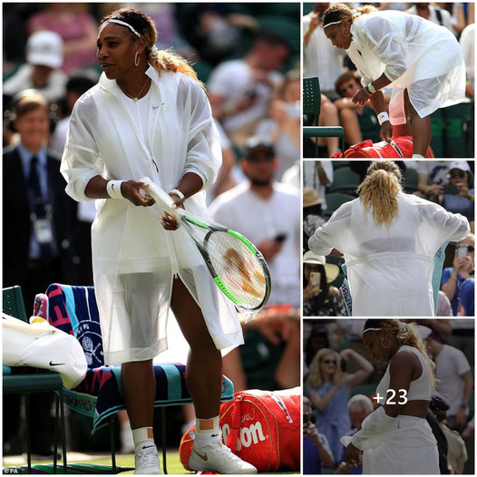 Serena Williams Stuns In All White Semi Sheer Outfit At Wimbledon 4529